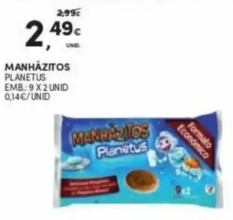 Continente Manhãzitos Planetus 9x2 unid promoção
