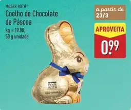 ALDI MOSER ROTH Coelho de Chocolate de Páscoa promoção