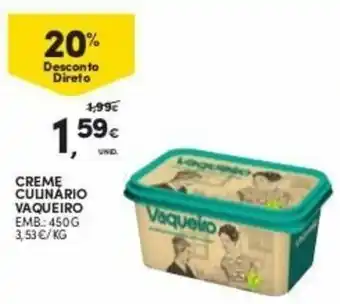 Continente Creme Culinario Vaqueiro 450g promoção
