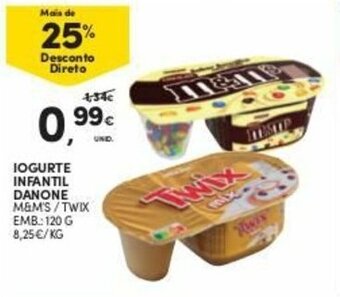 Continente Iogurte Infantil Danone 120g promoção