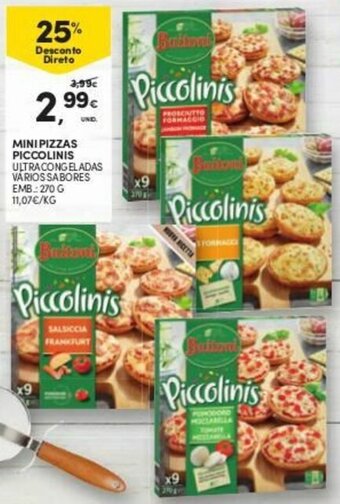 Continente Mini Pizzas Piccolinis 270g promoção