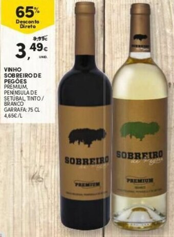 Continente Vinho Sobreiro de Pegões 75cl promoção