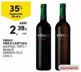 Continente Vinho Vinea Cartuxa 75cl promoção