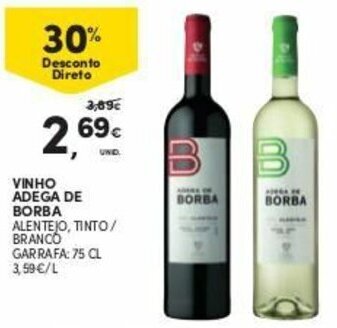 Continente Vinho Adega de Borba 75cl promoção