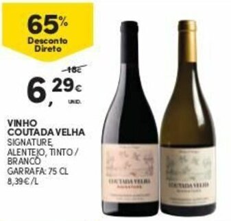 Continente Vinho Coutada Velha 75cl promoção