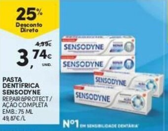 Continente Pasta Dentífrica Sensodyne 75ml promoção