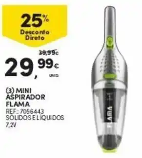 Continente Mini Aspirador Flama 7,2V promoção