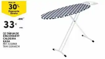 Continente Tábua Engomar p/Caldeira Kasa 120x45cm promoção