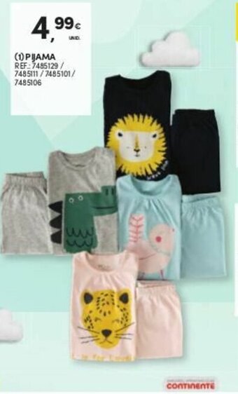 Continente Pijama promoção