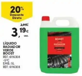 Continente Líquido Radiador Verde Boost 5L promoção