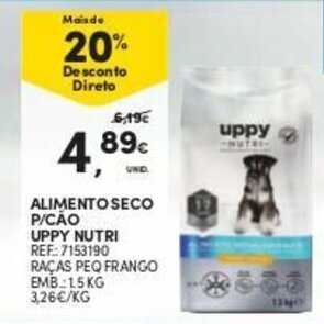 Continente Alimento Seco p/Cáo Uppy Nutri 1.5kg promoção