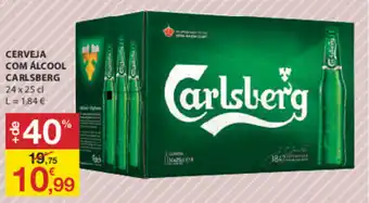 E.Leclerc Carlsberg Cerveja com Álcool 24x25cl promoção