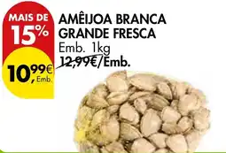 Pingo Doce Ameijoa branca grande fresca promoção