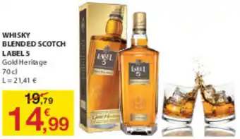 E.Leclerc Whisky Blended Scotch Label 5 70cl promoção