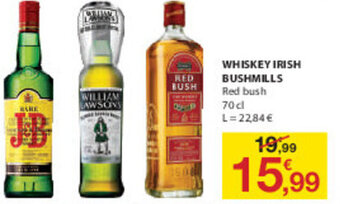 E.Leclerc Whiskey Irish Bushmills 70cl promoção