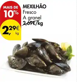 Pingo Doce Mexilhão fresco a granel promoção