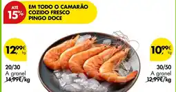 Pingo Doce Em todo o camarão cozido fresco pingo doce 20/30 promoção