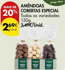 Pingo Doce Amêndoas cobertas especial promoção