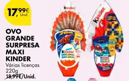 Pingo Doce Ovo grande surpresa maxi kinder promoção