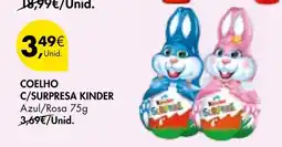 Pingo Doce Coelho c/surpresa kinder azul/rosa promoção