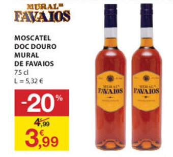 E.Leclerc Moscatel Doc Douro Mural de Favaios 75cl promoção