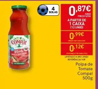 Recheio Polpa de Tomate Compal promoção