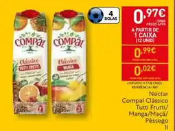 Recheio Néctar Compal Clássico Tutti Frutti/ Manga/Maçã/ Pêssego promoção