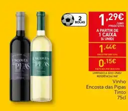 Recheio Vinho Encosta das Pipas Tinto promoção