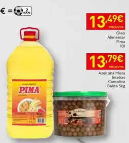 Recheio Azeitona Mista Inteiras Cantoliva Balde promoção