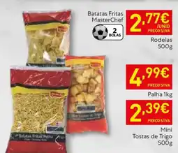 Recheio Batatas Fritas MasterChef Mini Tostas de Trigo promoção