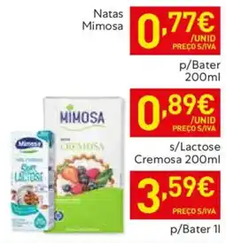 Recheio Natas Mimosa s/Lactose Cremosa promoção