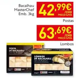 Recheio Bacalhau MasterChef Postas promoção