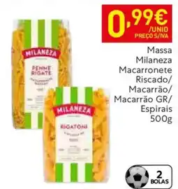 Recheio Massa Milaneza Macarronete promoção