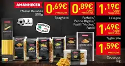 Recheio Massas Italianas Farfalle/ Penne Rigate/ Fusilli Tricolor/ promoção