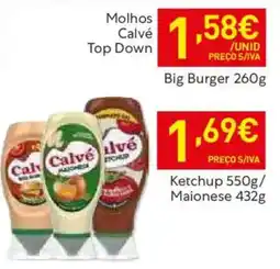Recheio Molhos Calvé Top Down Big Burger promoção