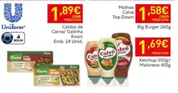 Recheio Molhos Calvé Top Down promoção