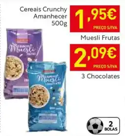 Recheio Cereais Crunchy Amanhecer Muesli Frutas promoção