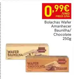 Recheio Bolachas Wafer Amanhecer Baunilha/ Chocolate promoção