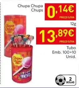 Recheio Chupa Chupa Chups Tubo Emb. 100+10 Unid. promoção