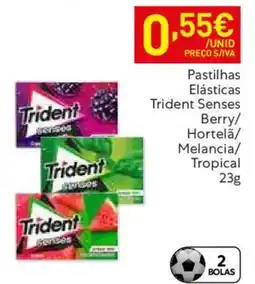 Recheio Pastilhas Elásticas Trident Senses promoção