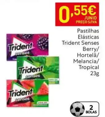 Recheio Pastilhas Elásticas Trident Senses promoção