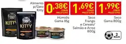Recheio Alimento p/Gato Kitty Húmido Gama promoção