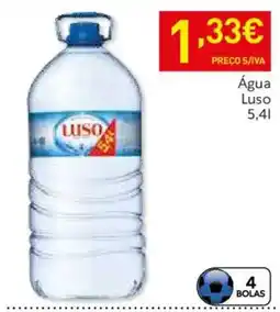 Recheio Água Luso promoção