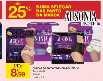 Cuecas de In Continência Boutique 9 Unid
