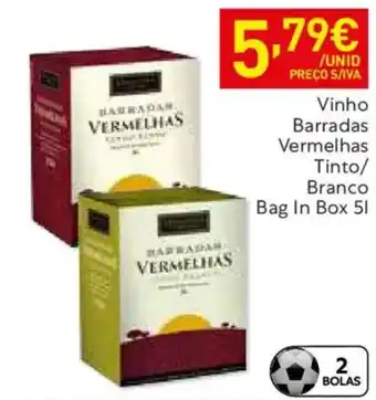 Recheio Vinho Barradas Vermelhas promoção