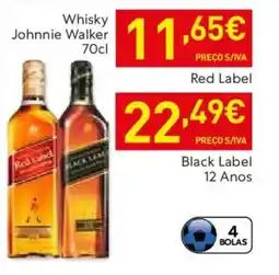 Recheio Whisky Johnnie Walker Red Label promoção
