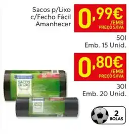 Recheio Sacos p/Lixo c/Fecho Fácil Amanhecer promoção