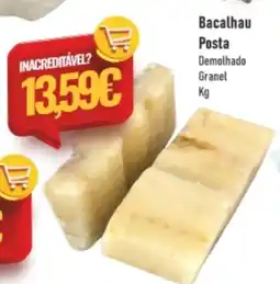 Belita Bacalhau Posta Demolhado Granel promoção