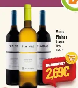 Belita Vinho Plainas Branco Tinto promoção