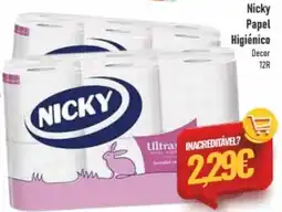 Belita Nicky Papel Higiénico Decor 12R promoção